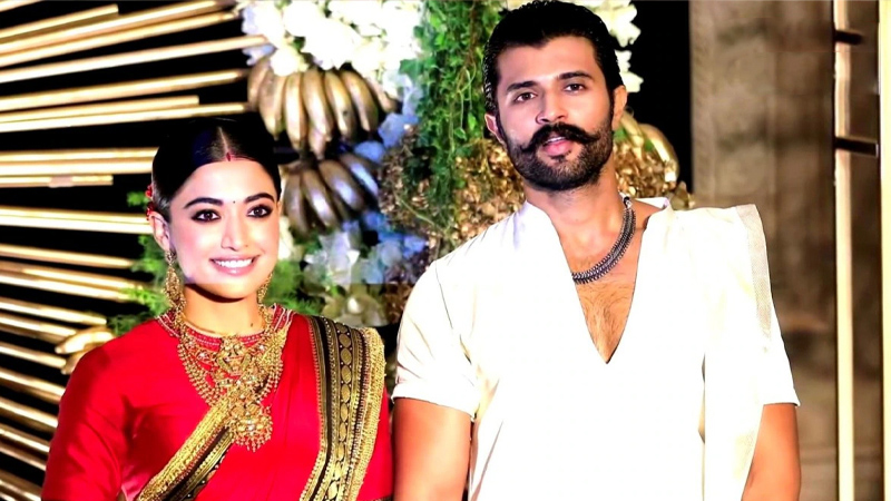 বিবাহোত্তর অনুষ্ঠানেও চমক দিলেন রাশমিকা-বিজয়